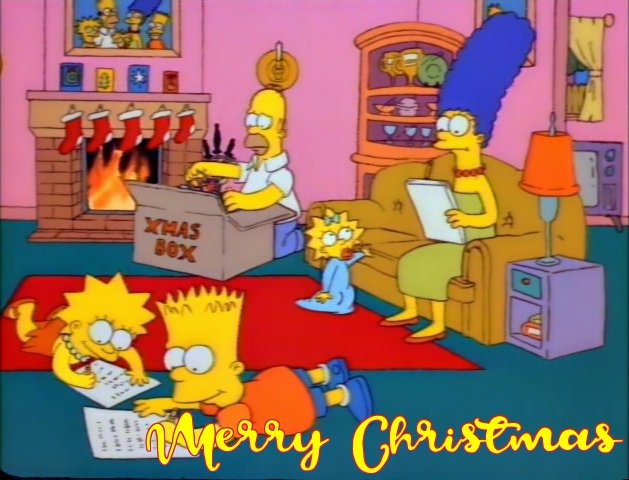 the simpsons christmas cards