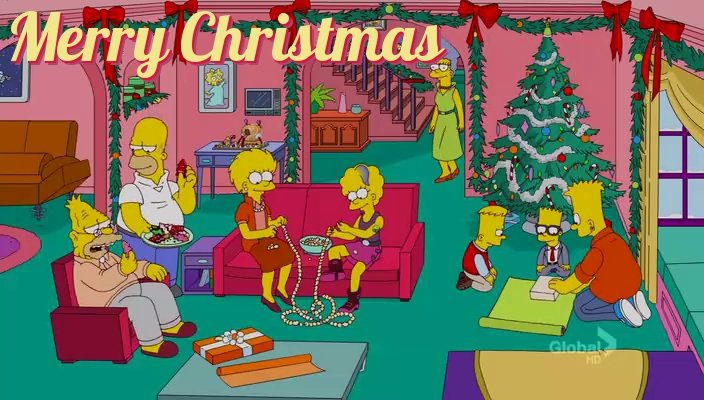 the simpsons christmas cards