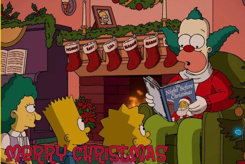 the simpsons christmas cards